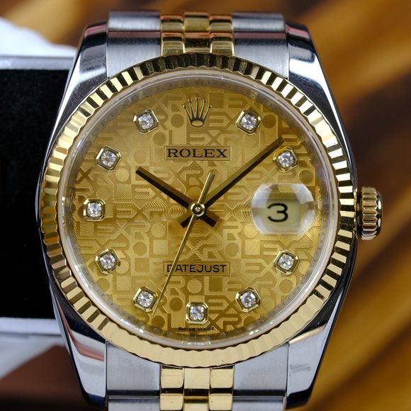限定セールHOT ROLEX ロレックス メンズ 1コマ 駒 116233 コンビ YG/SS